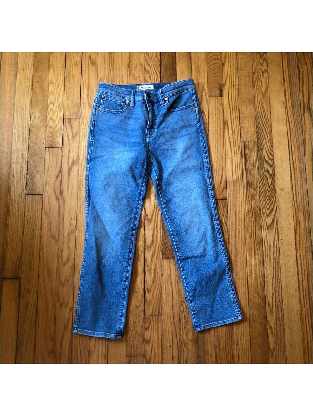Madewell EUC Women's Stovepipe Blue Denim Jeans Size 25P